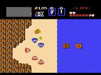 une photo d'Ã©cran de The Legend of Zelda sur Nintendo Nes